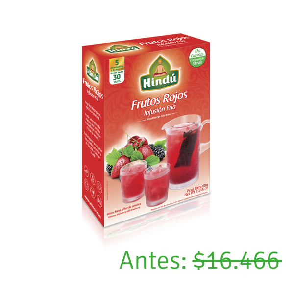 Infusión Frutal Fría Frutos Rojos x5