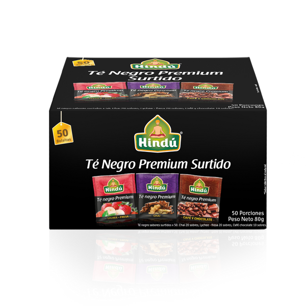 Té Negro Premium Sabores Surtidos x50