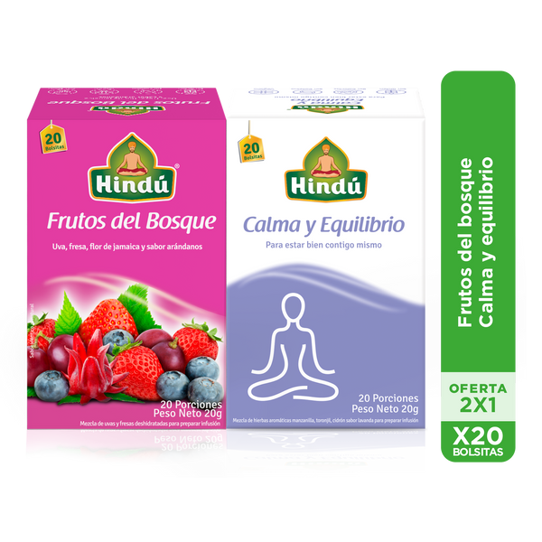 Pack 2x1 frutos del bosque + calma y equilibrio