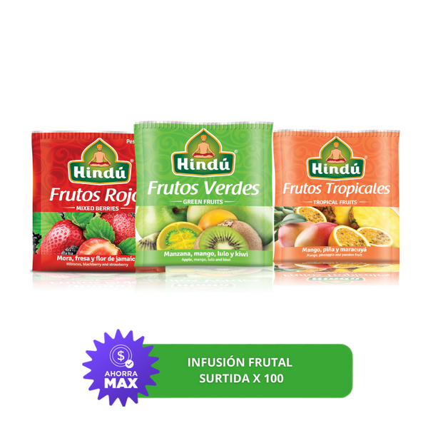 AHORRA MAX INFUSION FRUTAL SURTIDA X100