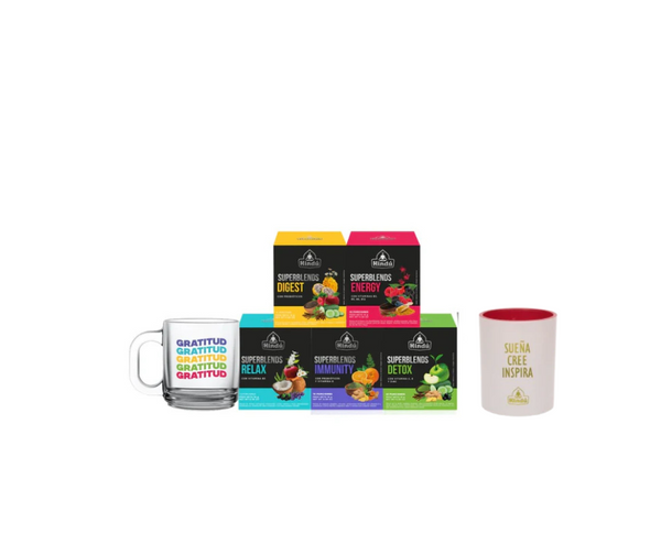 PACK SUPERBLENDS + MUG GRATITUD