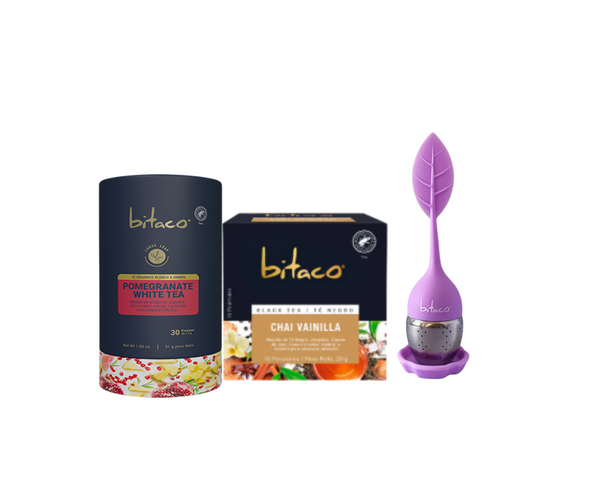 Pack pomegranate withe tea + Chai vainilla +Infusor