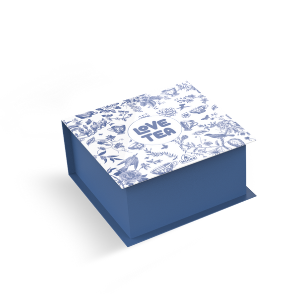 CAJA LOVE TEA AZUL HINDU X4 PUESTOS