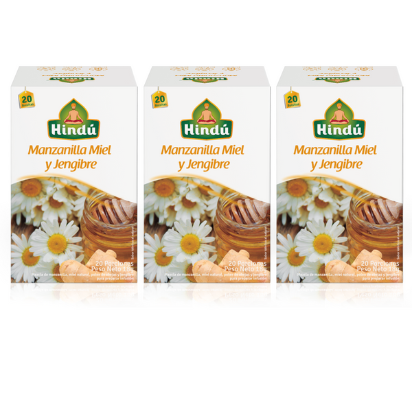 Pack Aromatica Manzanilla, Miel Y Jengibre
