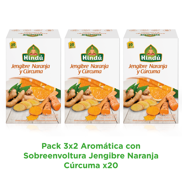 Aromatica Jengibre Naranja Curcuma Pague 2 lleve 3