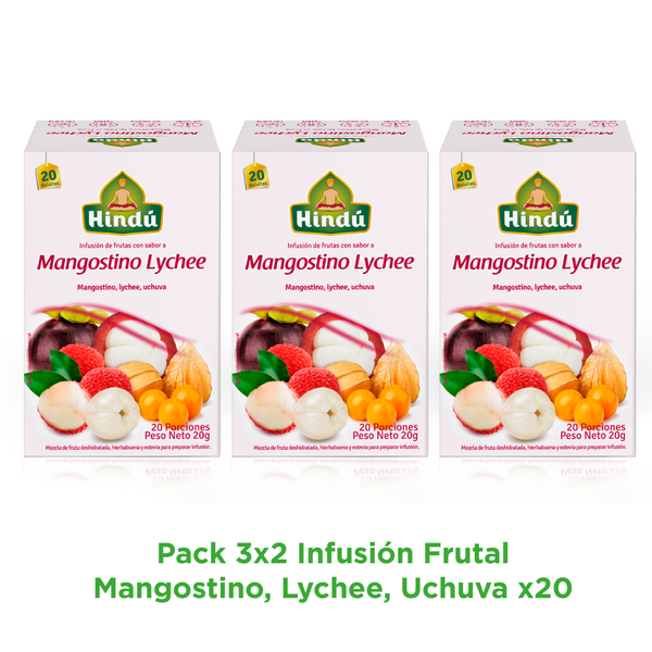 Infusion Mangostino, Lychee, Uchuva Pague 2 lleve 3