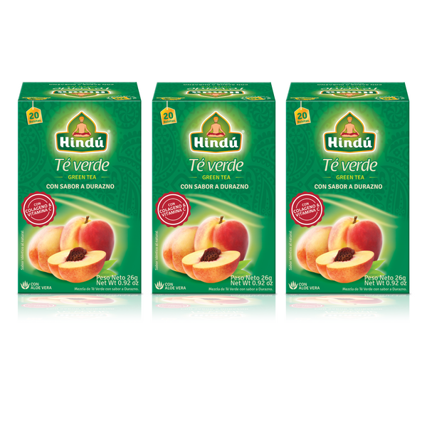 Hindu Pack Te Verde Durazno Pague 2 lleve 3