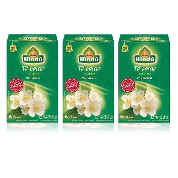 Hindu Pack Te Verde Jazmin Pague 2 lleve 3
