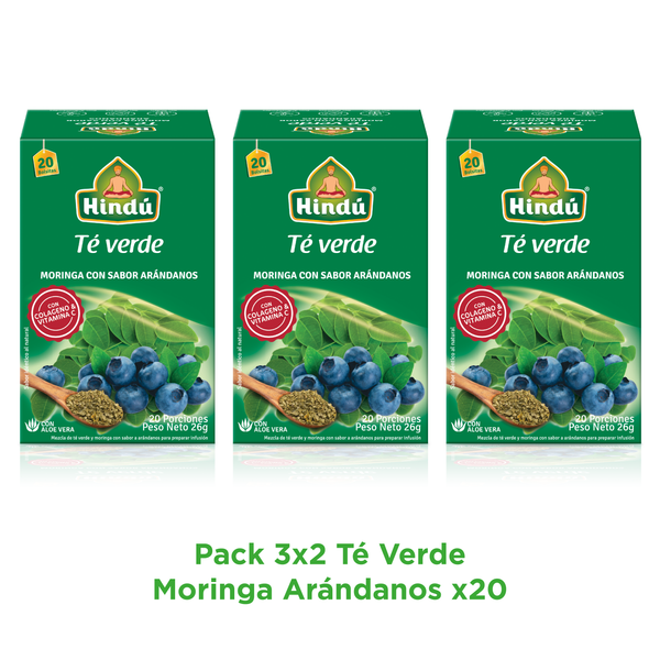 Te Verde Moringa Arandanos Pague 2 lleve 3