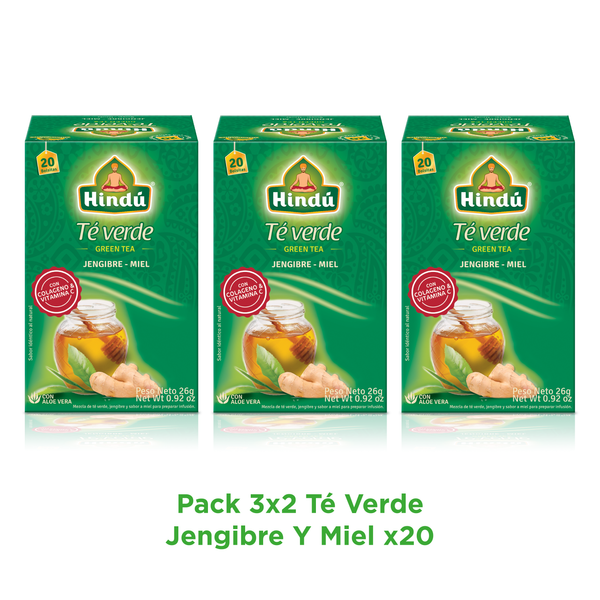 Te Verde Jengibre Y Miel Pague 2 lleve 3