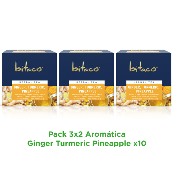 Aromatica Ginger Turmeric Pineapple Pague 2 lleve 3