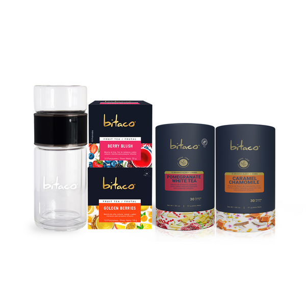 Pack Bitaco Caramel y Pomegranate + Botella infusor