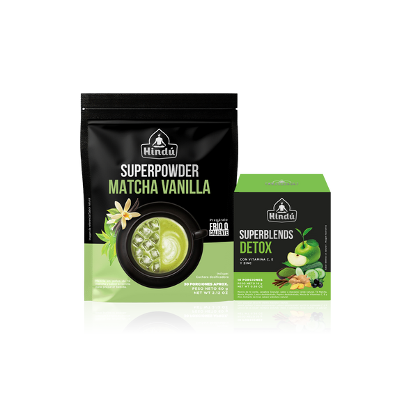 SUPERPODWER MATCHA VAINILLA+ SUPERBLENDS DETOX