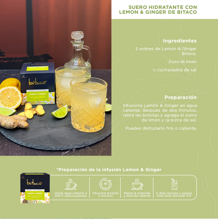 Bitaco Aromática Lemon & Ginger Caja x10 – INSTANTE.SHOP