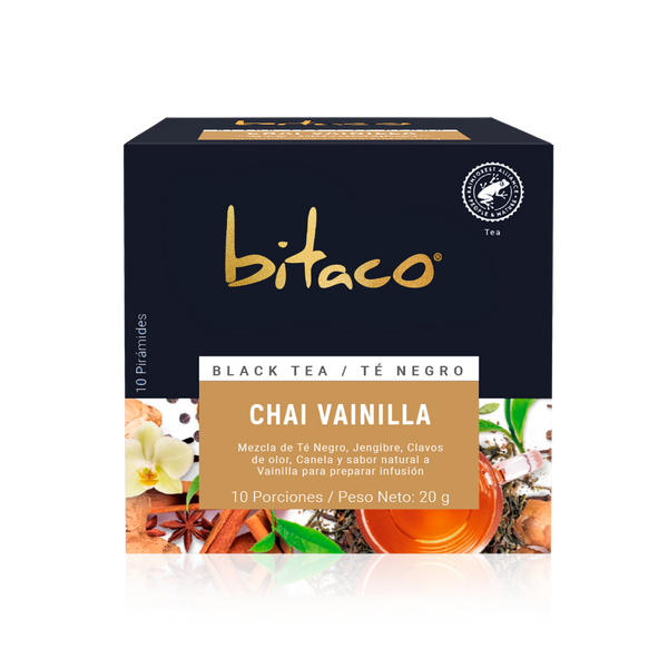 Bitaco Té Negro Chai Vanilla Caja x10