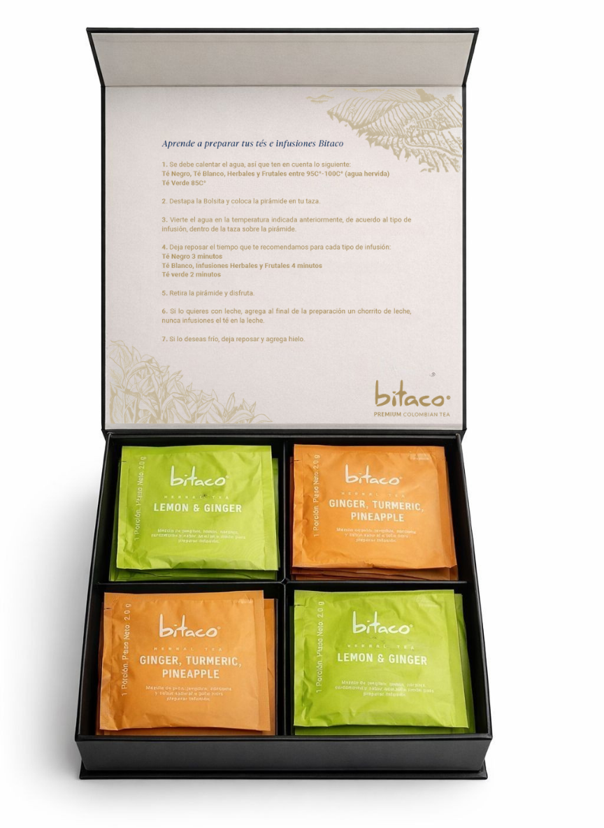Bitaco Caja Premium Camelia Sinensis Variada x 4 – INSTANTE.SHOP