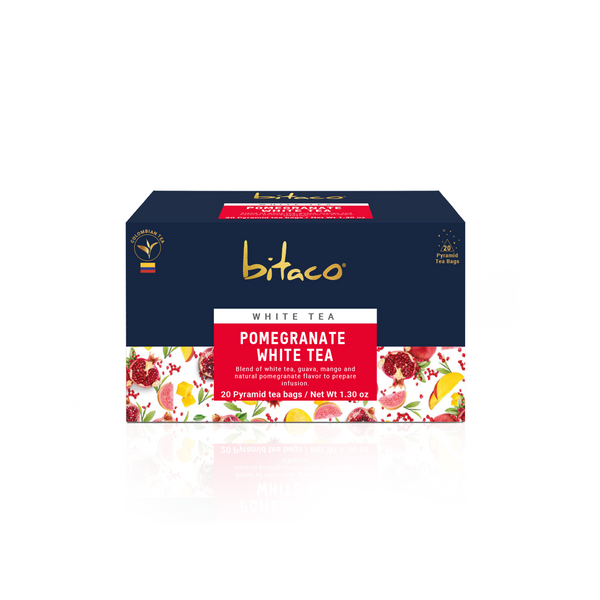 BITACO TE BLANCO CON SOBREENVOLTURA POMEGRANATE WHITE TEA