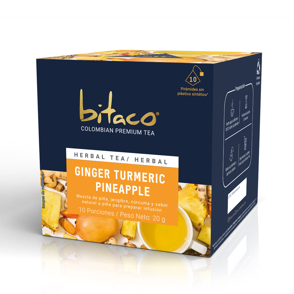 Bitaco Aromática Ginger, Turmeric, Pineapple Caja x10 – INSTANTE.SHOP