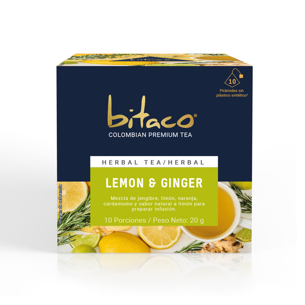 Bitaco Aromática Lemon & Ginger Caja x10 – INSTANTE.SHOP