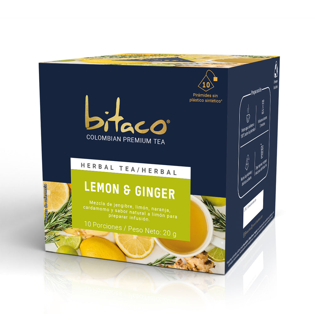 Bitaco Aromática Lemon & Ginger Caja x10 – INSTANTE.SHOP