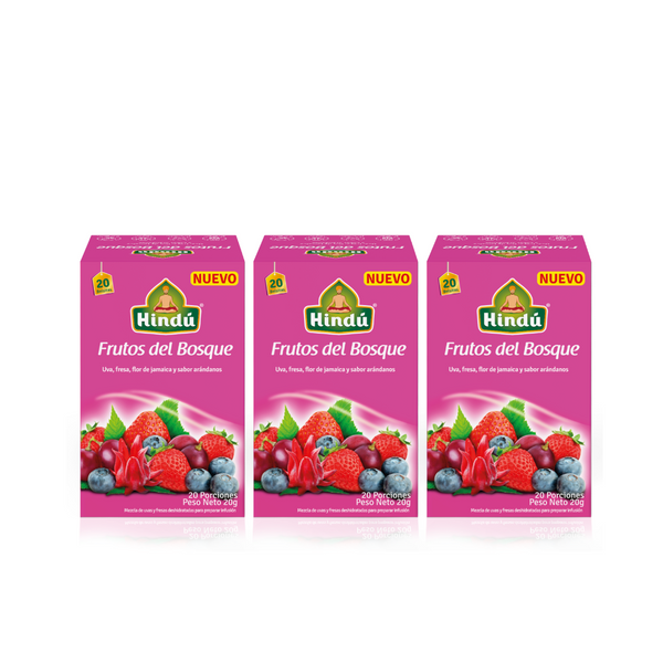 Hindu Pack Infusion Frutos del Bosque x20 Pague 2 lleve 3